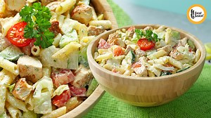 178K views · 2K reactions | Here is the pasta salad recipe everyone has been requesting. Now you can make it at home and enjoy. #happycookingtoyou #foodfusion #digitalammi #pasta #salad Written Recipe: https://bit.ly/3UaDSUF | Food Fusion | Facebook