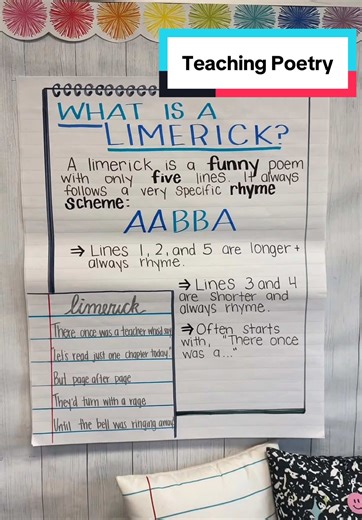 Any other poetry lovers? 🫶🏻 #teachersoftiktok #tiktokteacher #teacher #handwriting #asmr #anchorchart #teachingpoetry #poetry