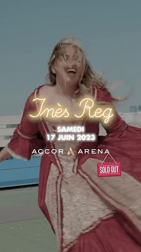 Vous faites de moi une GRANDE DAME qui à 30 ans a rempli l’Accor Arena avec son 1er spectacle, c’est du jamais vu, et croyez moi qu’on va fêter ça le 17 juin. Je vous embrasse, je vous remercie et si vous avez la référence alors : VOUS ÊTES MES VÉNUS 🤍👑✨#inesreg #spectacle #accorarena
