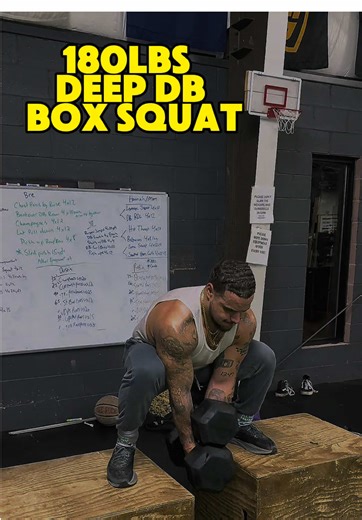 Doing squats this way turns them into a true compound movement—especially when you go heavy. Deep DB box squats engage more than just your legs; your forearms, shoulders, and back are all working too. A belt squat is more isolating, but you can still hit the same muscles effectively with dumbbells. Give it a try! #fyp #gymtok #blowitup #fittok #personaltrainer