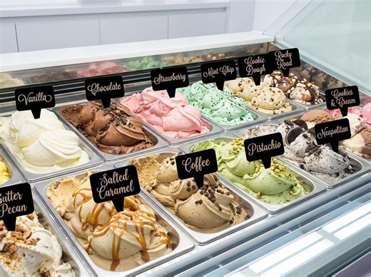 Custom Acrylic Ice Cream Labels - Etsy