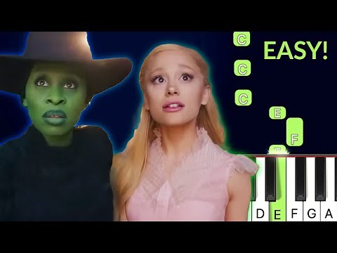 The Wizard And I - Wicked | EASY Piano Tutorial