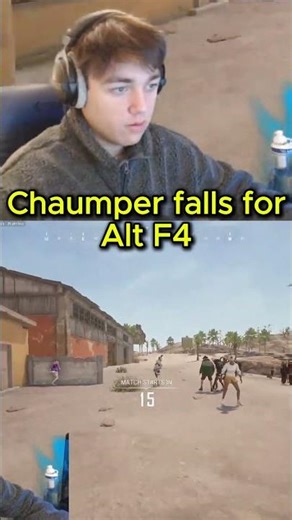 Chaumper falls for Alt F4 #shorts #troll