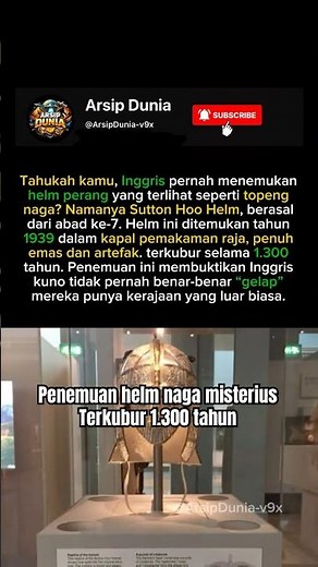 Penemuan Helm Raja yang Terkubur 1.300 Tahun