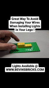 Here is how to install wires in your Lego builds and not damage the wires. #Lego #howto #legos #tipsandtricks #legoled #legolights #legolighting #bevinsbricks #wire #wiring #legolightsets | Bevins Bricks
