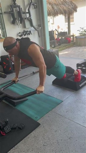 Slight Incline Slow Eccentric Deficit Push Up