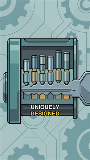 What happens inside a pin-tumbler lock?
