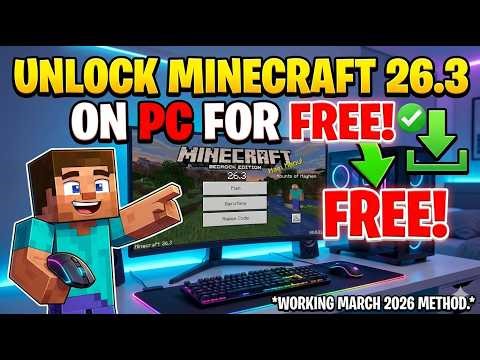 How to Get Minecraft Bedrock Edition 26.3 on PC for FREE (2026 )