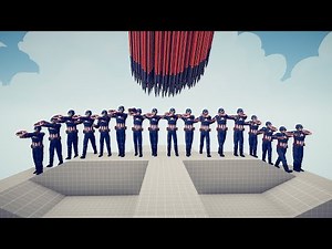 Giant Size CAPTAIN AMERICA Army vs Every God | Tabs Simulator