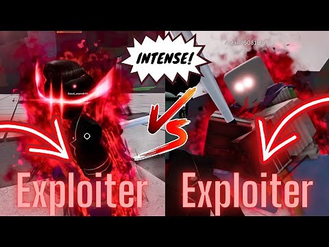 INTENSE BATTLE!!! Exploiter Vs Exploiter | The Strongest Battlegrounds