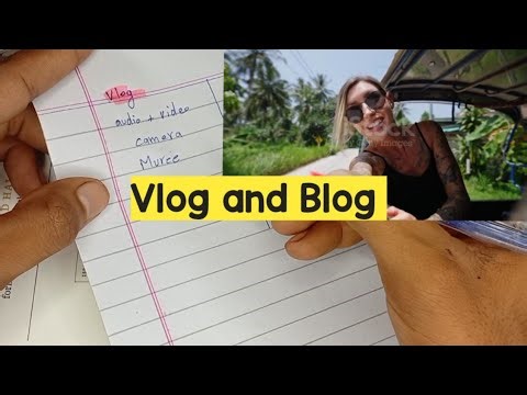 Vlog and Blog Difference