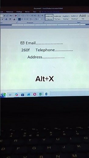 Learn how to insert Email 📧, Telephone 📞, and Address 📍 symbols in MS Word easily!💻 #msword #shorts