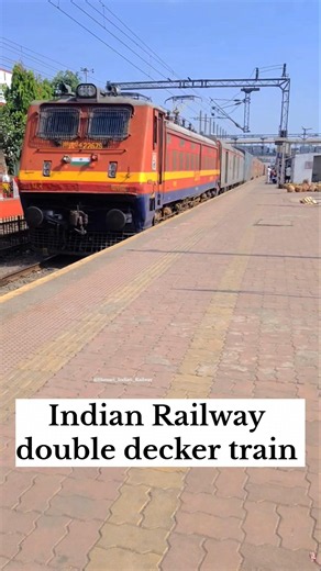 INDIA’S DOUBLE DECKER 😍 #shorts#viral#treading#train video