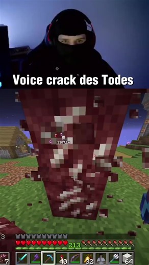 Twitch: donio2 | 6 Stunden Minecraft ohne was zu trinken ist wohl nicht so meins 😭 #voicecrack #fyp #clip #minecraft