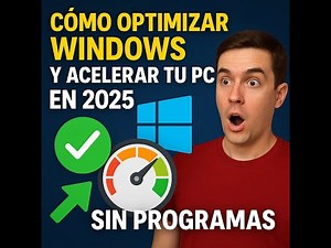 Cómo optimizar Windows y acelerar tu pc en 2025 sin programas🔧