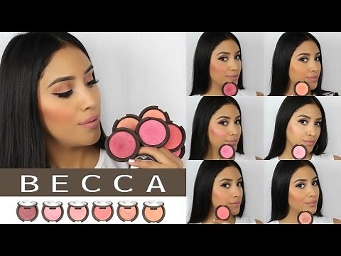 *New Becca Cosmetics Luminous Blushes REVIEW/SWATCHES