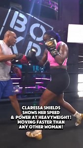 39K views · 889 reactions | Claressa Shields shows she her skill doing pad work! 勞 These punches are powerful! She shows she can move at heavyweight! 壘 Shields displays power and speed not seen by any woman before! 勞 #boxing #boxingnews #ClaressaShields #padwork | Sayyid McKinney | Facebook