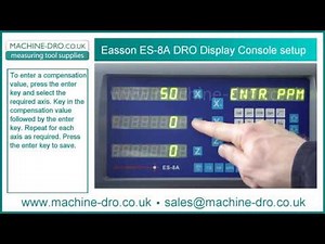 How to Enter the Easson ES-8A Digital Readout Display DRO Console Setup Menu