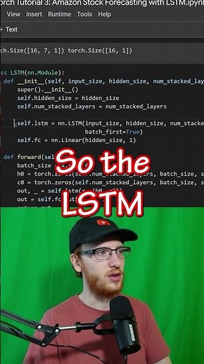 Defining an LSTM Neural Network for Time Series Forecasting in PyTorch #shorts