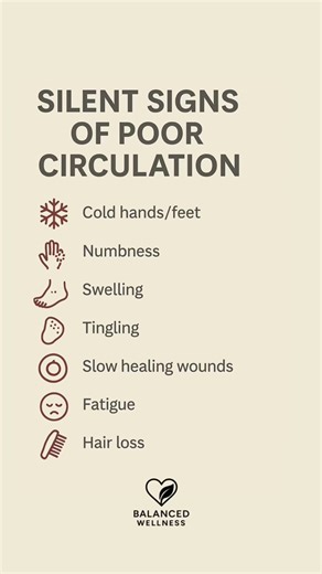 Silent Signs of Poor Circulation (Early Warning Symptoms Explained) #HealthTips #WellnessFacts