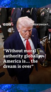 “The dream is over” Historian Sir Anthony Seldon says America is “losing its moral authority” under President Trump. #Newsnight | BBC Newsnight