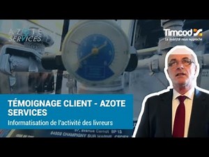 TIMCOD présente l'informatisation de l'activité des livreurs d'AZOTE SERVICES