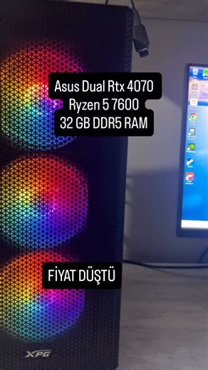 oyunpcmerkezi on Instagram: "İŞLEMCİ: AMD Ryzen 5 7600 Tray 5.1GHz 6 Çekirdek 32MB Önbellek Soket AM5 İşlemci İŞLEMCİ SOĞUTUCU: Thermalright Assassin X 120 Refined SE TL-C12C 120mm 4 x 6mm Isı Borulu ANAKART: ASUS Prime B650M-R 7200MHz (OC) DDR5 Soket AM5 M.2 HDMI mATX Anakart EKRAN KARTI: ASUS DUAL GeForce RTX 4070 EVO OC 12GB GDDR6X 192 Bit DLSS 3 Ekran Kartı RAM: Corsair Vengeance 32GB (2x16GB) 6000MHz CL36 AMD EXPO DDR5 Ram (CMK32GX5M2E6000Z36) SSD: Kingston 1TB KC3000 NVMe Okuma 7000MB-Yazm