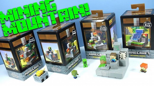 Minecraft Mini-figures Cave Biome Collection Mining Mountain 1 Of 4