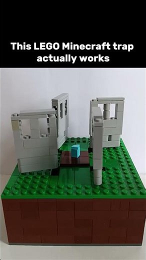 Working Lego Minecraft trap #lego #minecraft