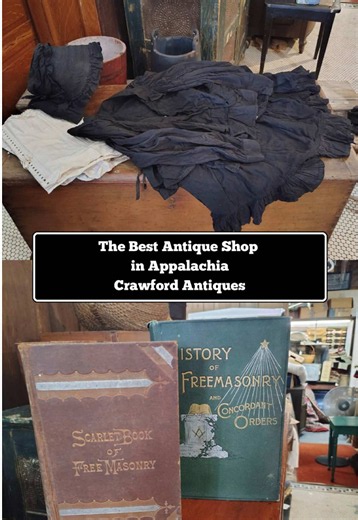 The best antique store in Appalachia, Crawford Antiques #appalachia #antiques #antiquestore #appalachianmountains #historytok