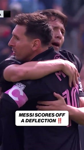 Messi finds the EQUALIZER for Inter Miami off a deflection 🔥 #mls #messi #soccer
