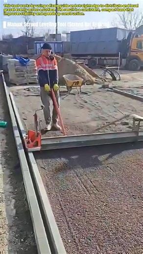 Leveling Gravel Like a Pro : How This Screed Tool Creates Perfect Surfaces
