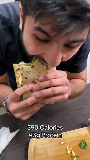 10 Minute Breakfast Wrap #health #food #college #fyp