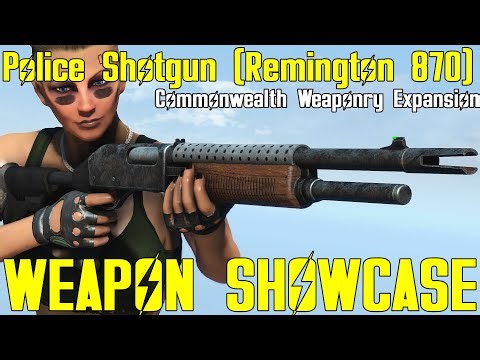 Fallout 4: Police Shotgun (Remington 870) - Weapon Mod Showcase