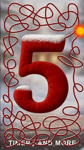 Advent Countdown - Day 20: Number 5 | 10 Second Timer ⏱️❄️ #HolidaysWithYouTube