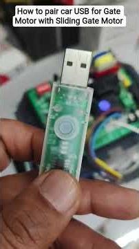 How to pair car USB for Gate Motor with Sliding Gate Motor #navkarsystems