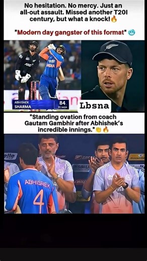 Gautam Gambhir Sad clapping with Abhishek Sharma Run