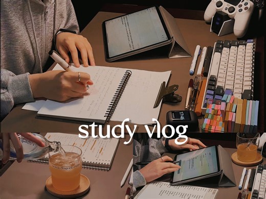 Study vlog#晚间学习|沉浸式学习陪伴