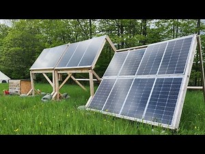 CHEAP DIY 2kw Adjustable Solar Array For My Off Grid Homestead