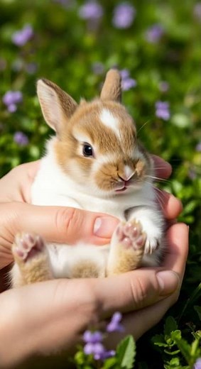 Baby Bunny Squeaks Adorable Moments Caught on Camera #rabbit #aigenerated #cute #pets