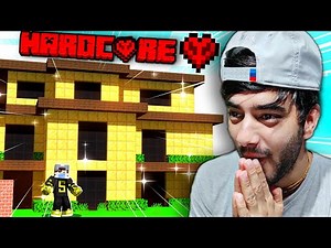 I MADE a GOLDEN MANSION in HARCORE Minecraft