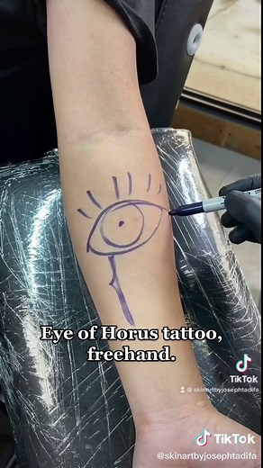 Eye of Horus is a symbol from the ancient Egyptian religion which means well-being, healing and protection. #eyeofhorustattoo #tattoo #inked #baguiocity #skinart #tattooartist