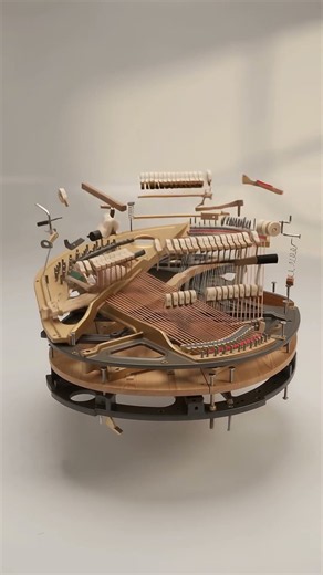 How a Grand Piano is Built: Satisfying 3D Assembly Animation