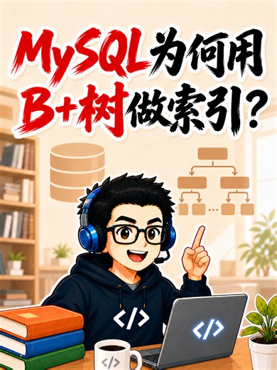 面试必问：MySQL为何用B+树做索引？