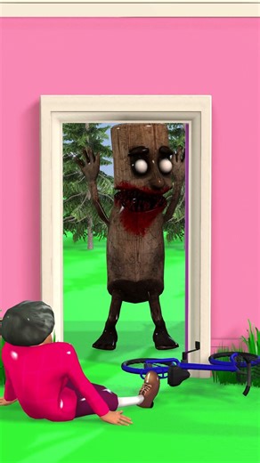Scary Teacher Knocks On The Door and.....😱😱 #animation #scaryteacher3d #3danimation