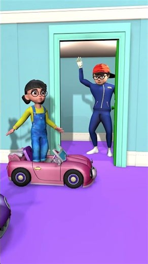 Rumi Mira and Zoey Knocks On The Door To Find Her Parents #shorts #animation