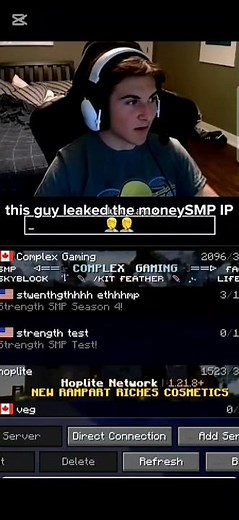 money smp ip #judelow #ıp #leak #minecraft