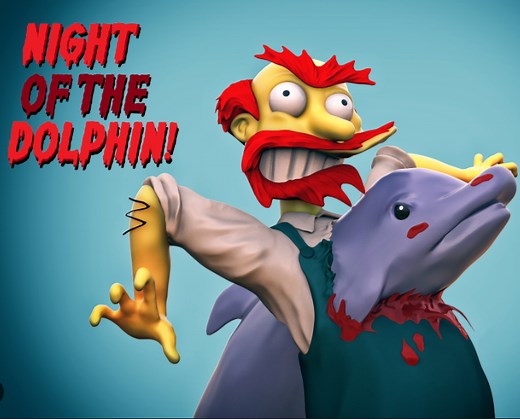 The Simpsons : Night of the Dolphin by David Mills