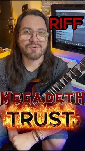 MEGADETH Riff poderoso!!! #guitar #metal #guitartutorial #guitarlessons #megadeth #metallica #rock