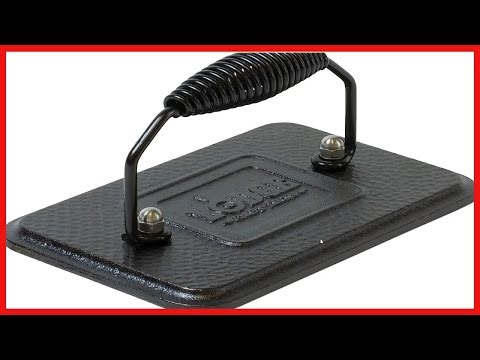 Lodge Cast Iron Grill Press Perfect Burgers and Even Cooking Every Time